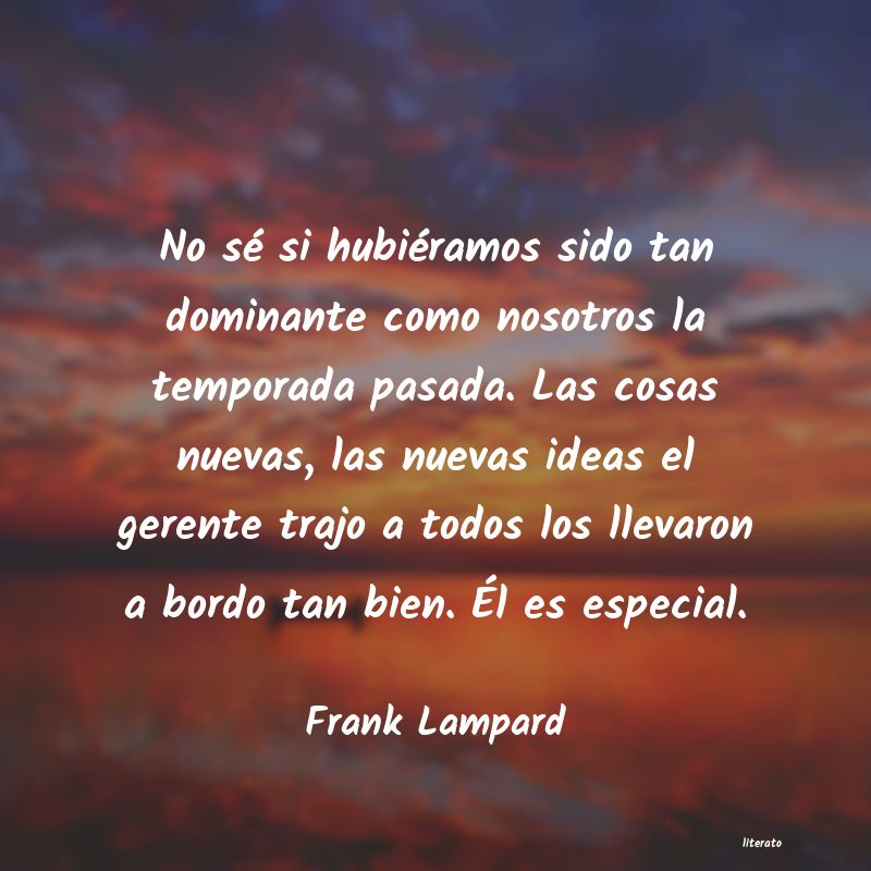 frases de Frank Lampard