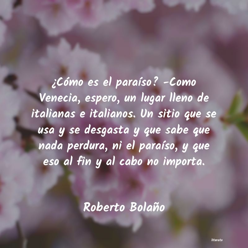 Frases de Roberto Bolaño