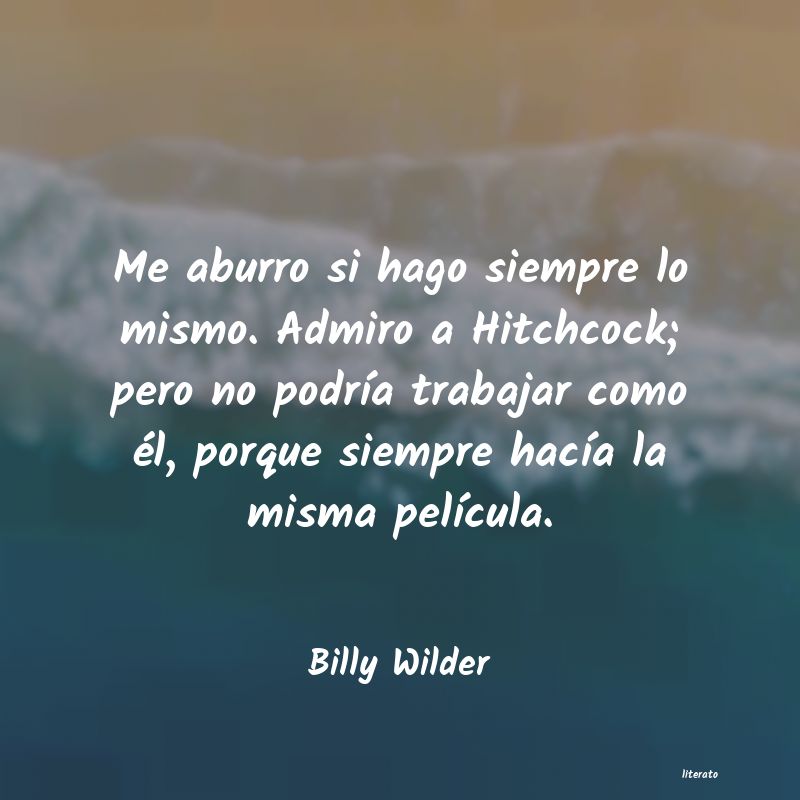 frases de Billy Wilder