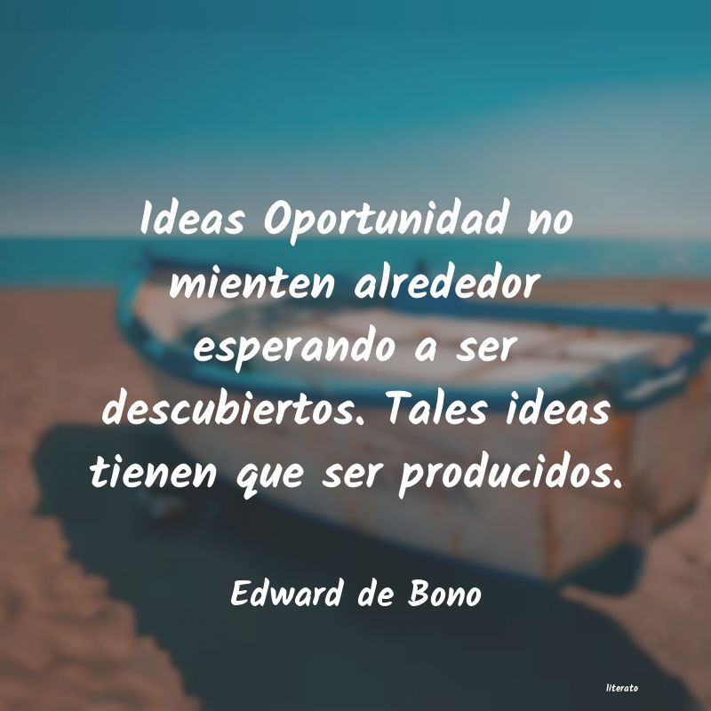 frases de Edward de Bono