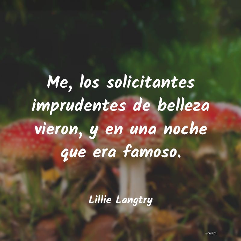 frases de Lillie Langtry