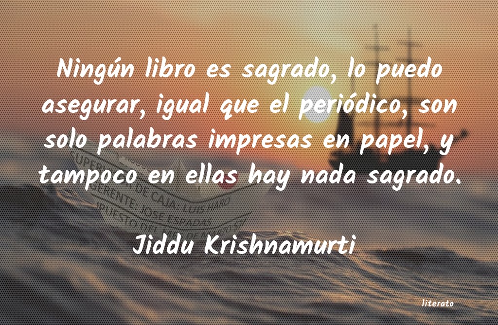 Frases de Jiddu Krishnamurti