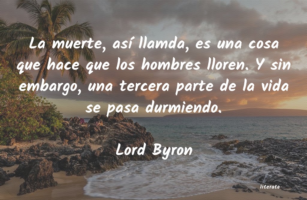 frases de Lord Byron