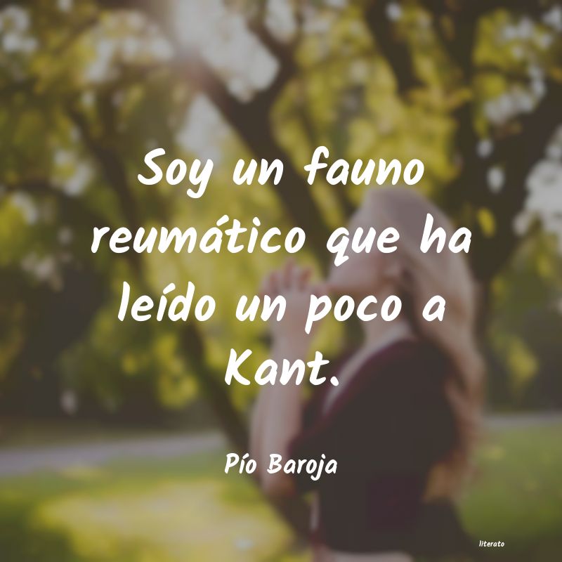 Frases de Pío Baroja