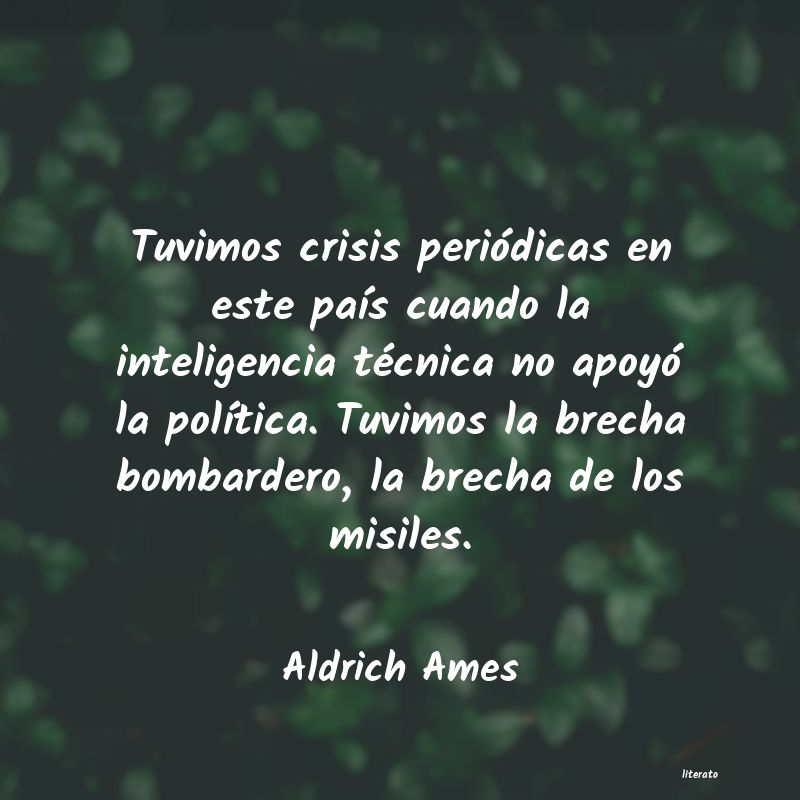 frases de Aldrich Ames