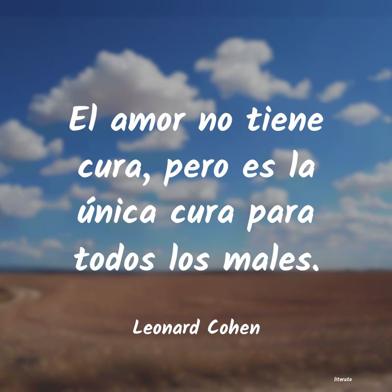 Frases de Leonard Cohen