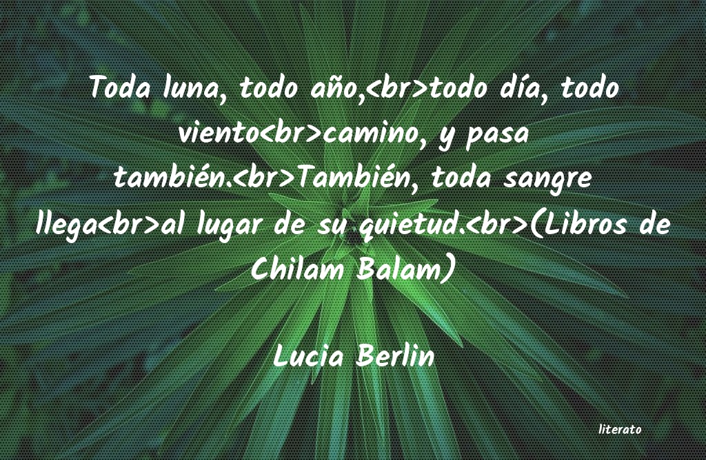 frases de Lucia Berlin