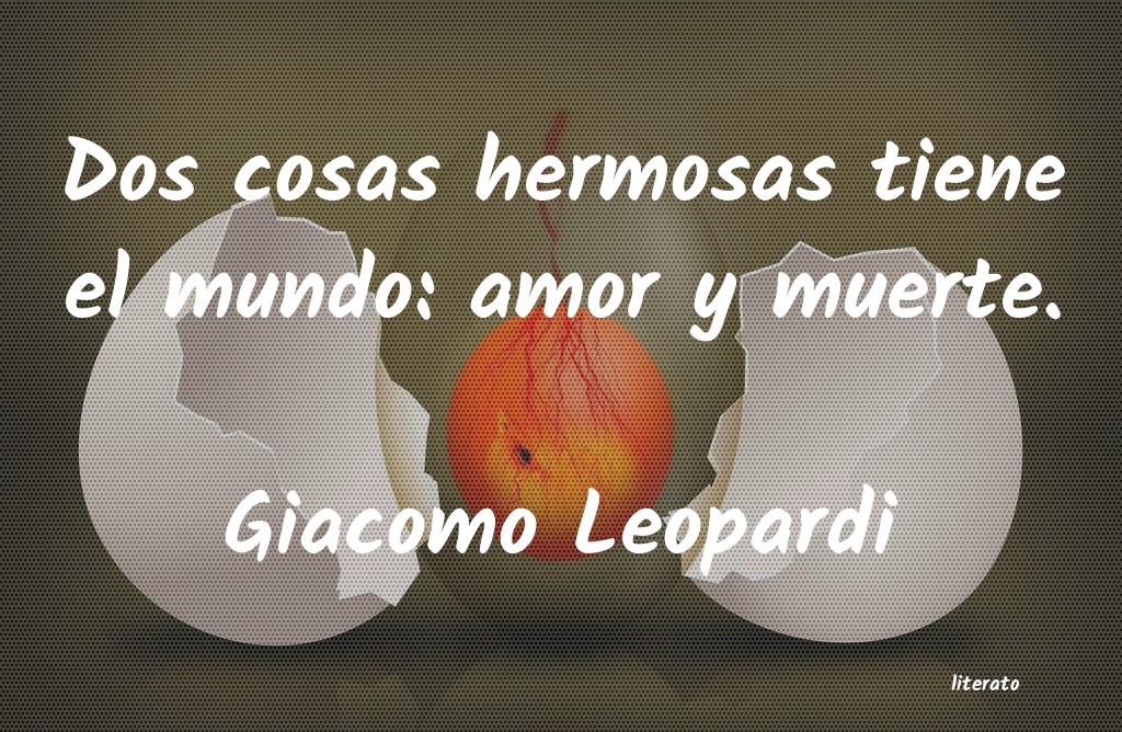 Frases de Giacomo Leopardi