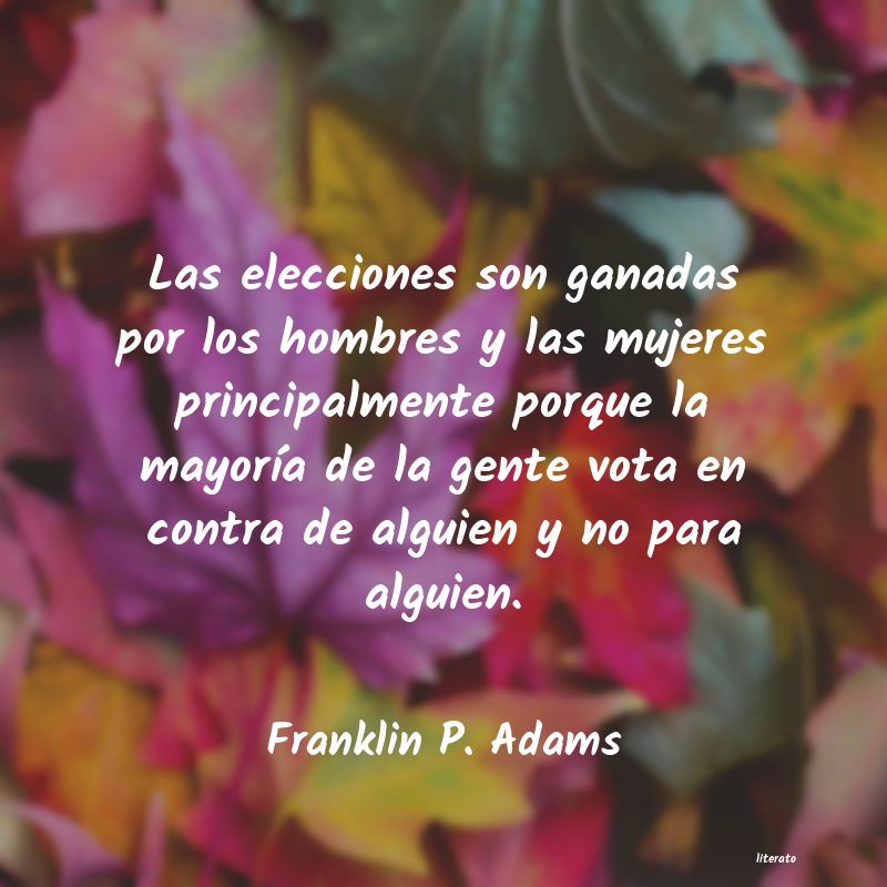 frases de Franklin P. Adams