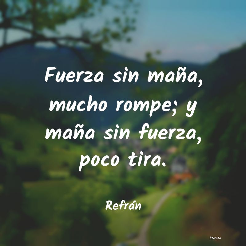 Frases de Refrán