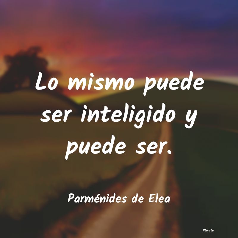 Frases de Parménides de Elea