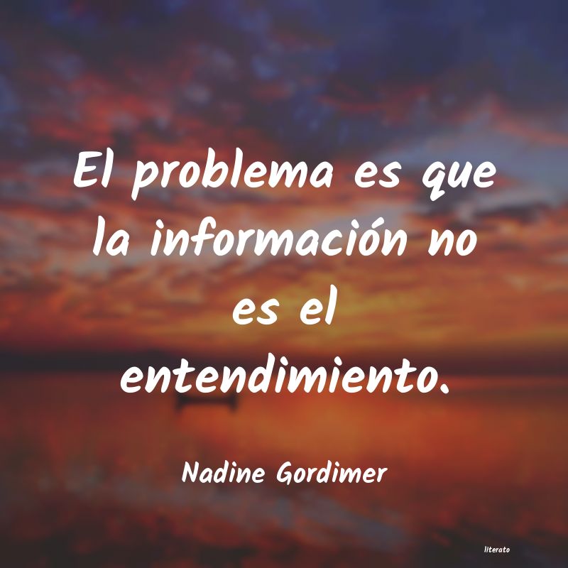 frases de Nadine Gordimer