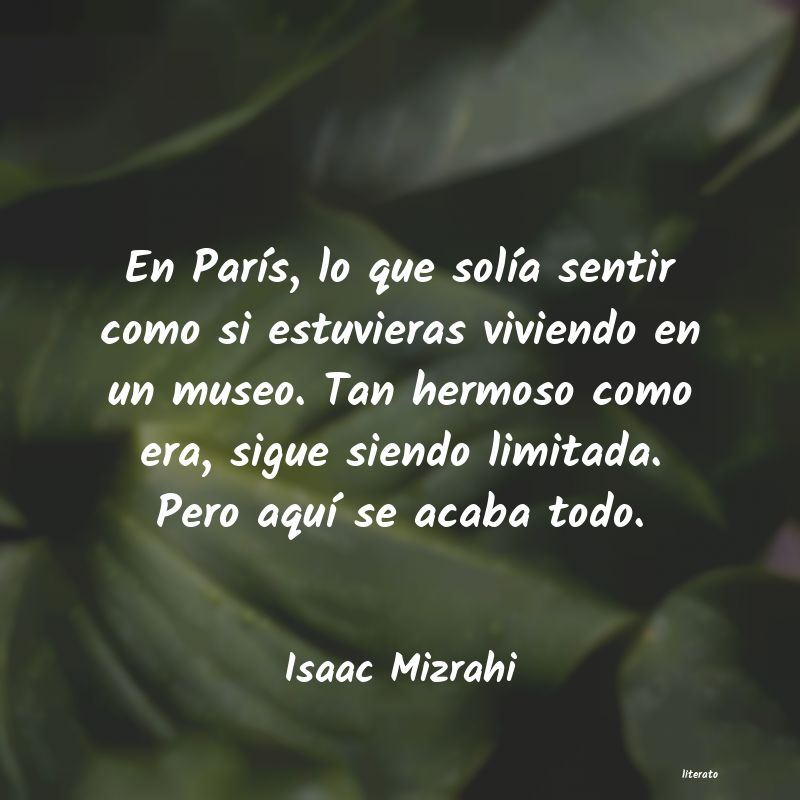 Frases de Isaac Mizrahi