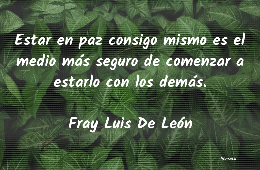 frases de Fray Luis De LeÃ³n