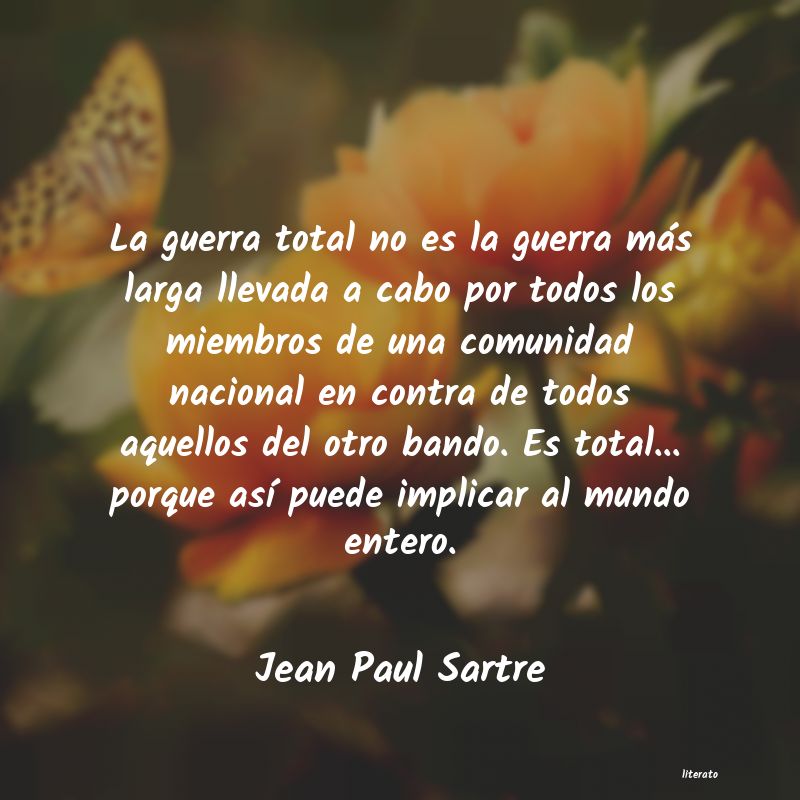 frases de Jean Paul Sartre