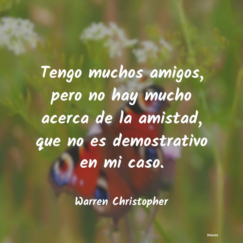 Frases de Warren Christopher