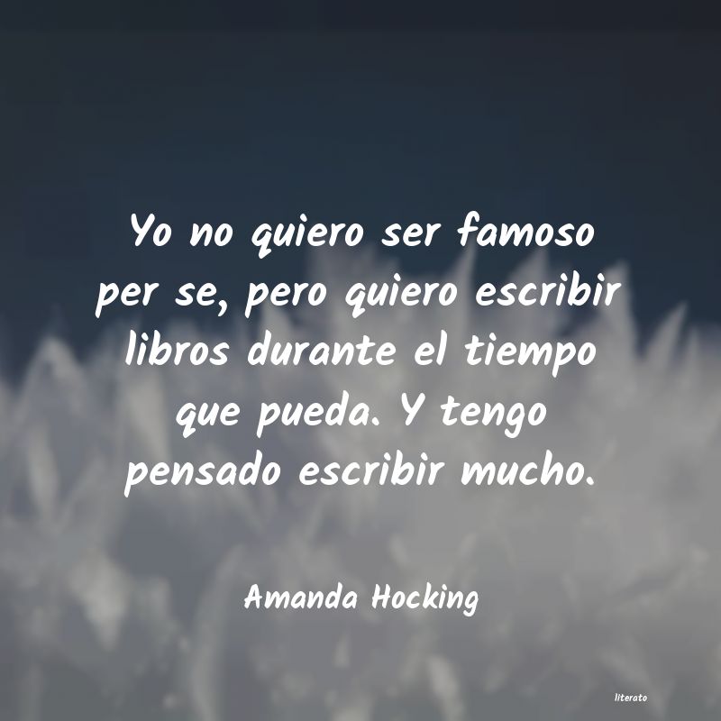 Frases de Amanda Hocking