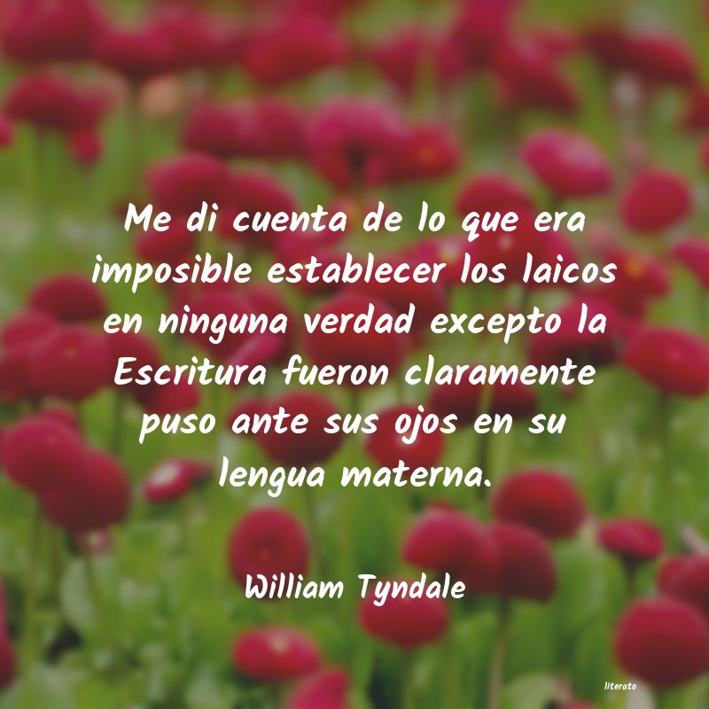 Frases de William Tyndale