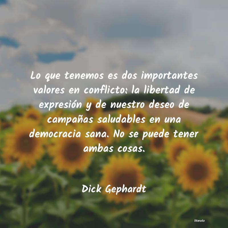 Frases de Dick Gephardt