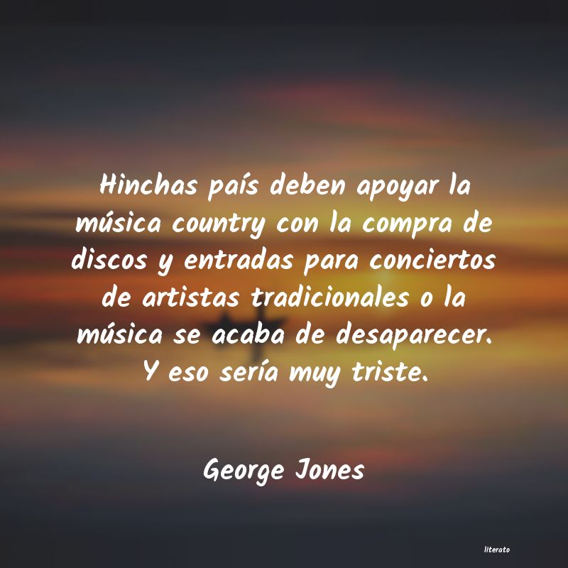 Frases de George Jones