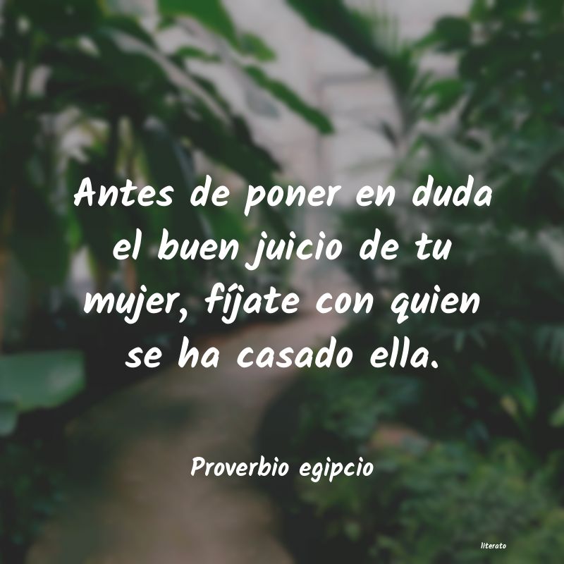 frases de Proverbio egipcio