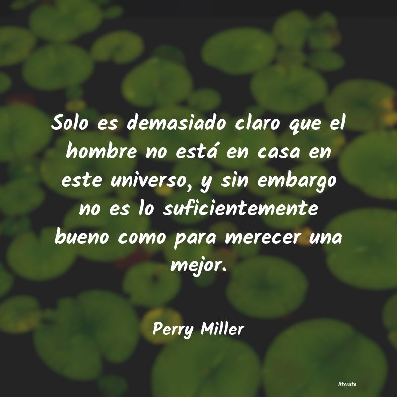 frases de Perry Miller