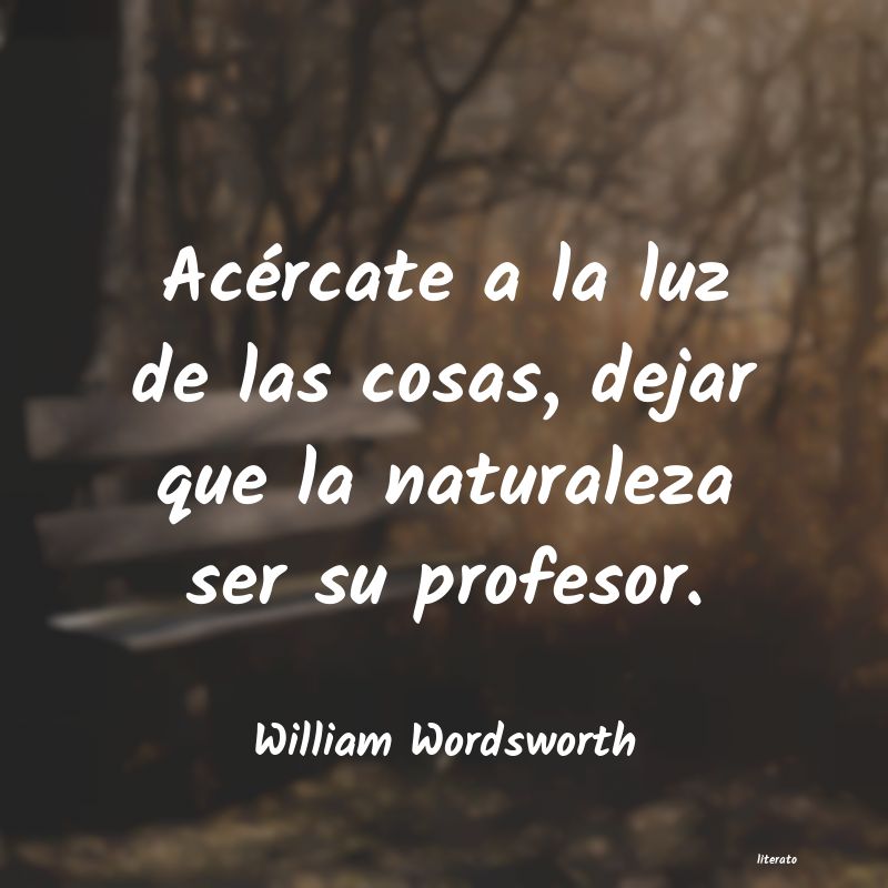 frases de William Wordsworth