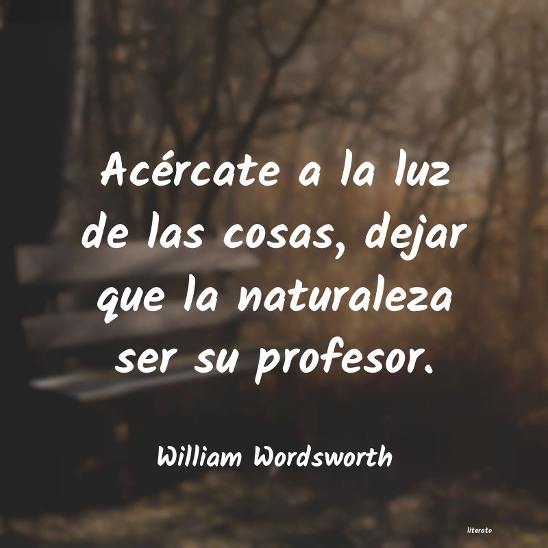 Frases de William Wordsworth