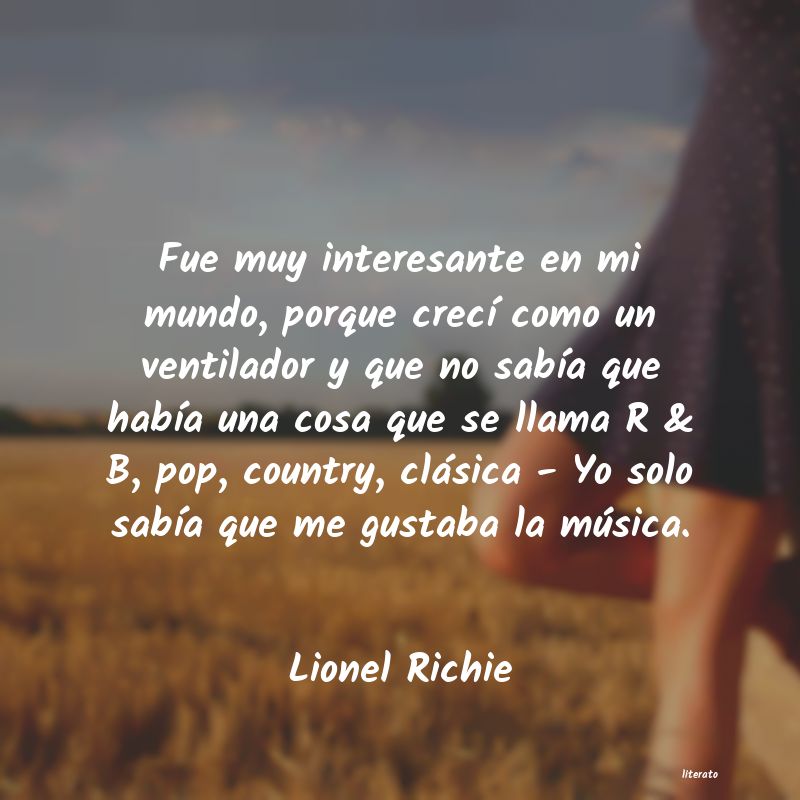 frases de Lionel Richie