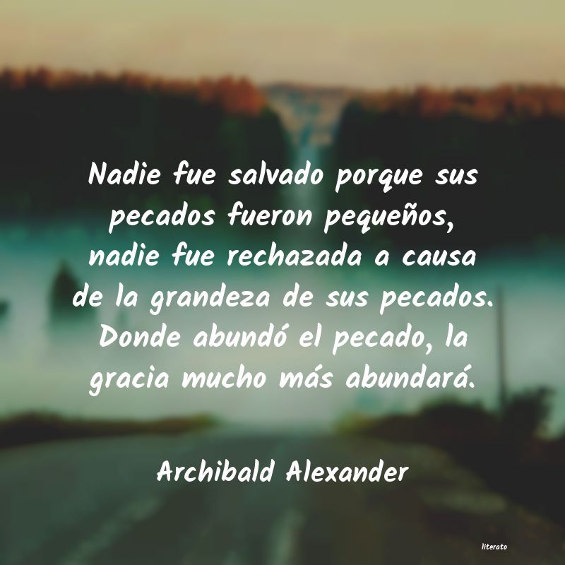 Frases de Archibald Alexander