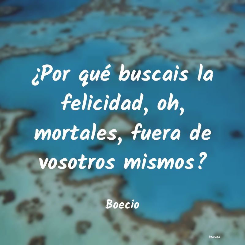 Frases de Boecio