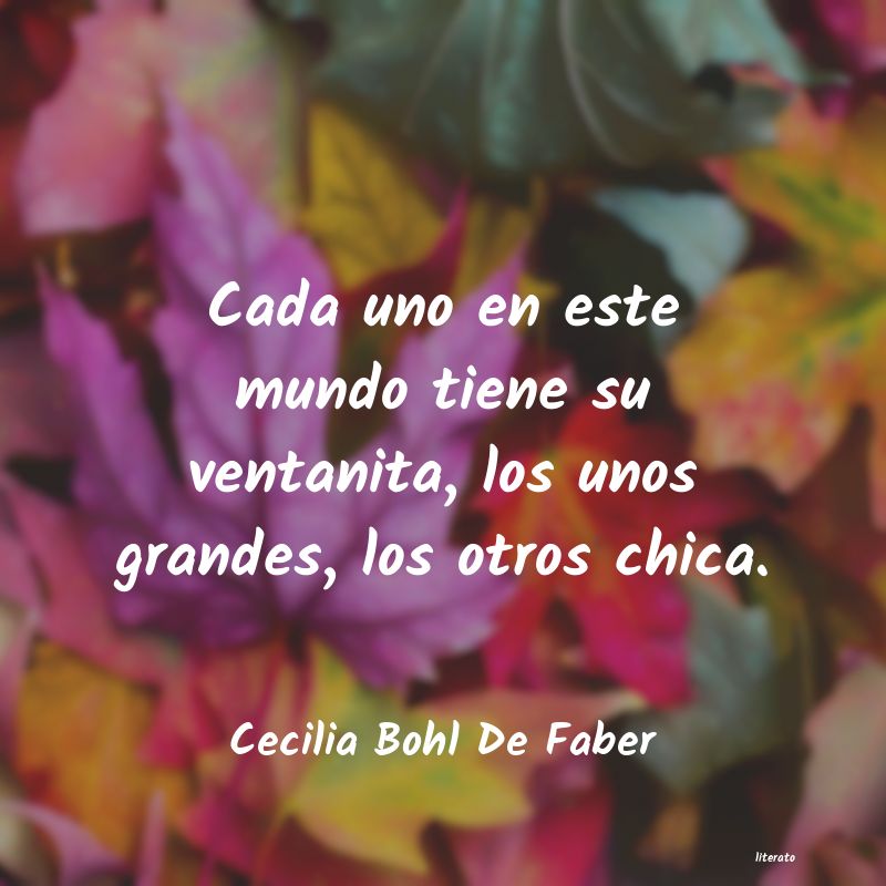 frases de Cecilia Bohl De Faber