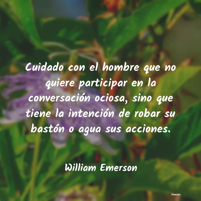 frases de William Emerson