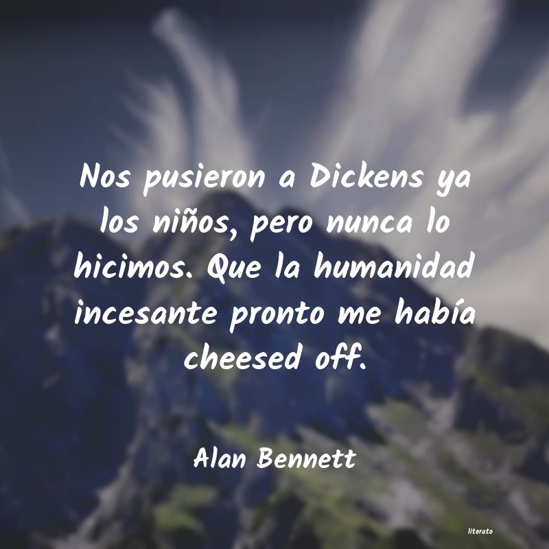 frases de Alan Bennett