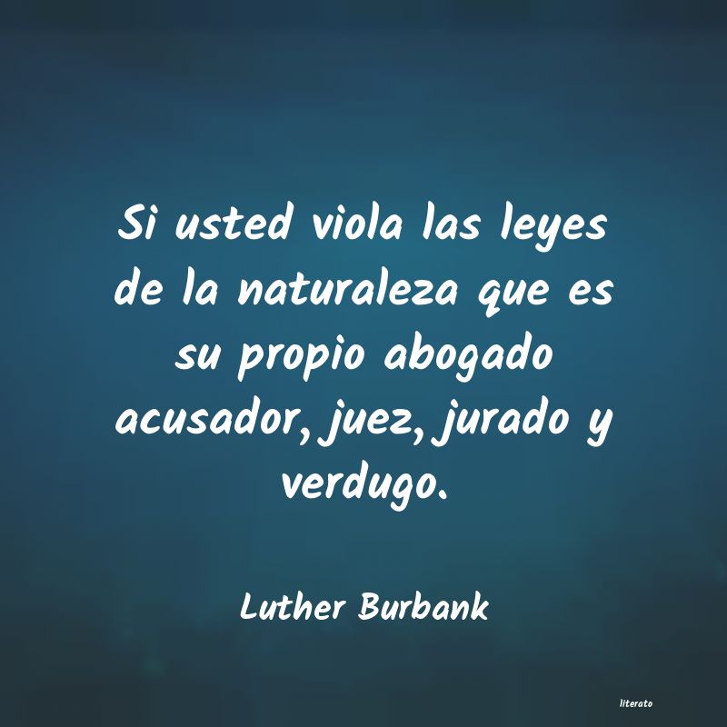 Frases de Luther Burbank