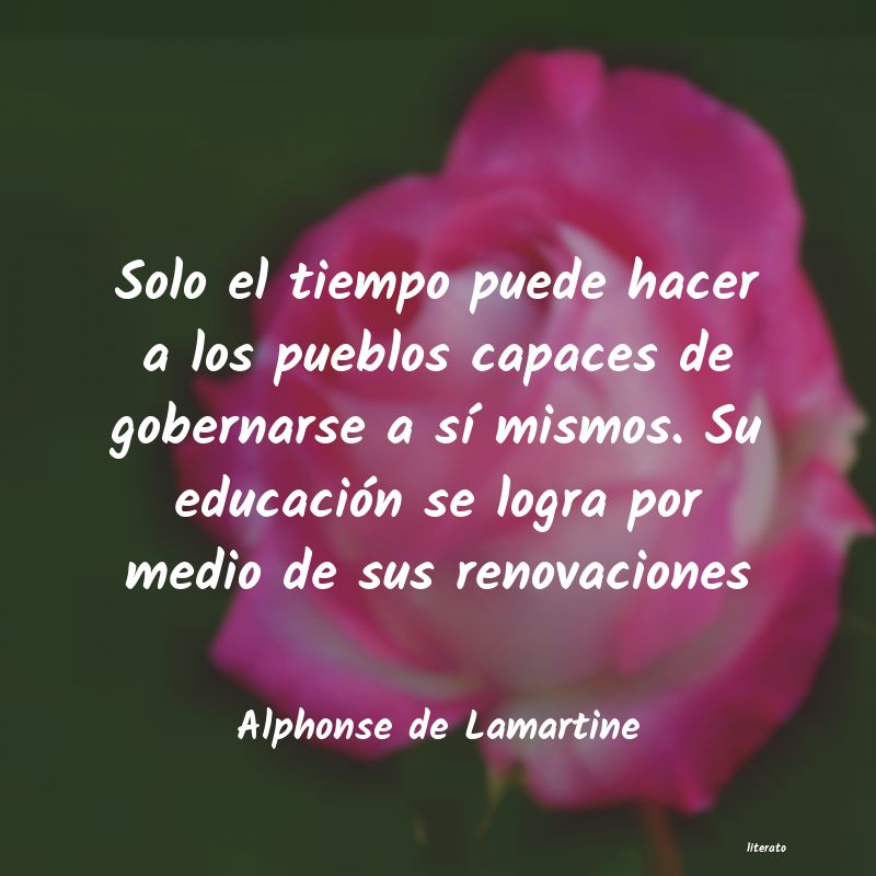 Frases de Alphonse de Lamartine