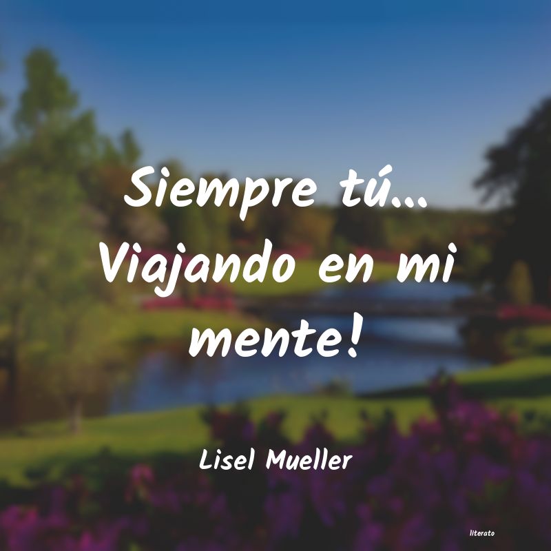frases de Lisel Mueller