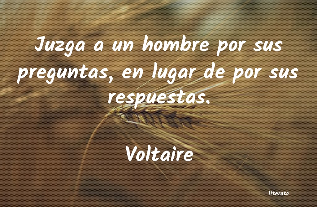 pensamiento del hombre de voltaire