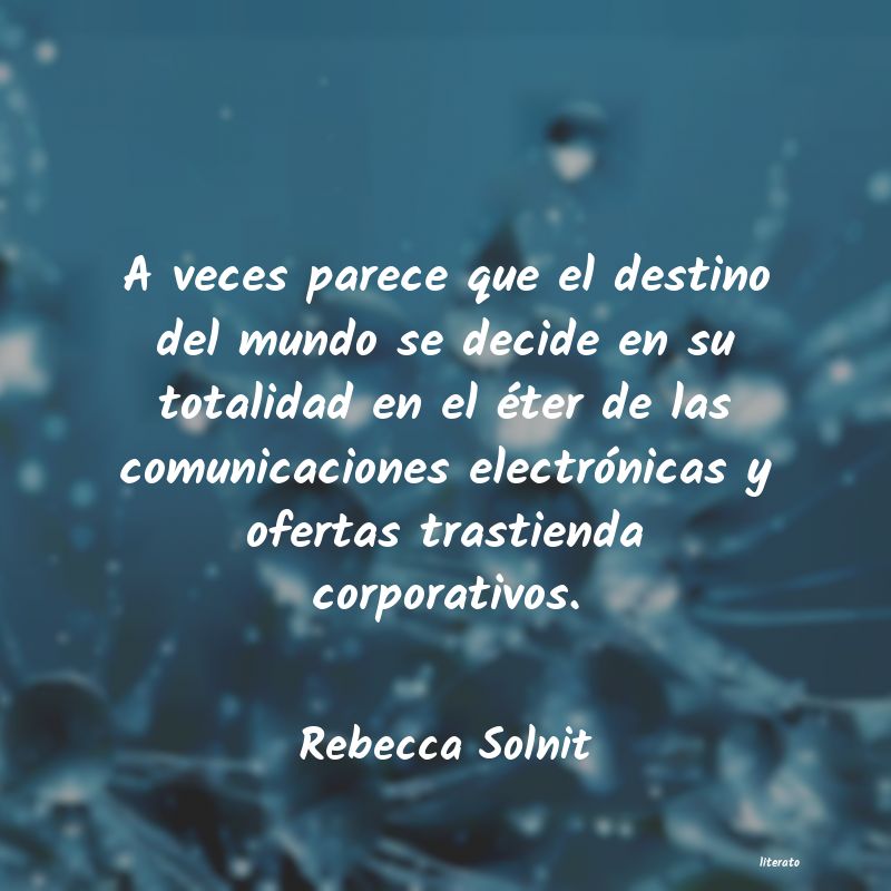 frases de Rebecca Solnit