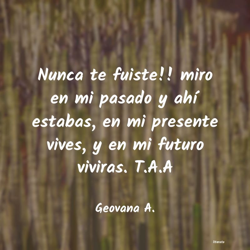 frases de Geovana A.