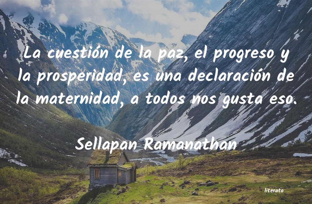 frases de Sellapan Ramanathan