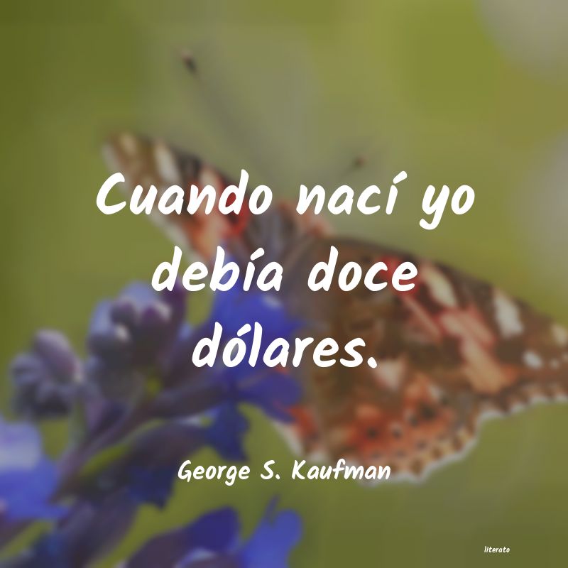 Frases de George S. Kaufman