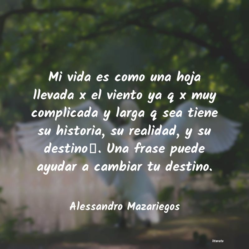 frases de Alessandro Mazariegos