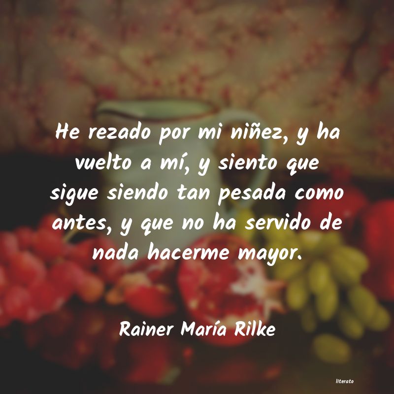 Frases de Rainer María Rilke