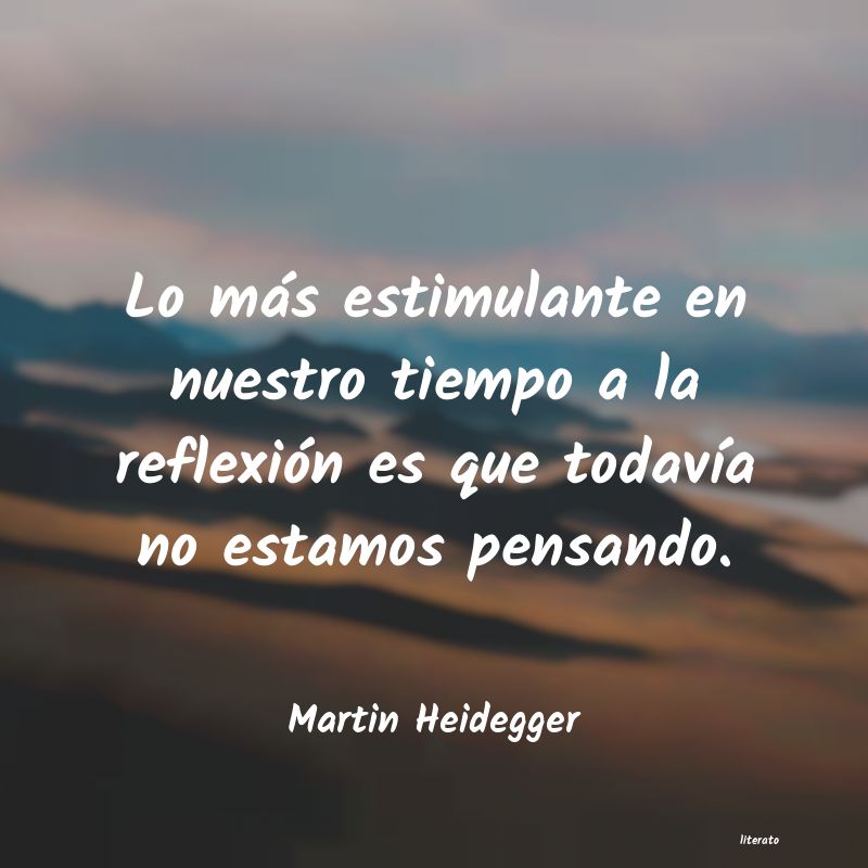 frases de Martin Heidegger