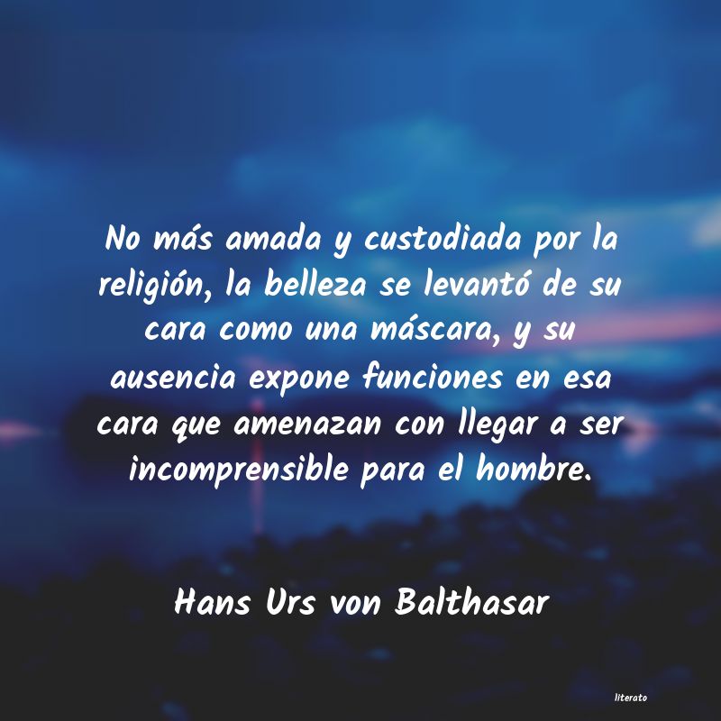 frases de Hans Urs von Balthasar