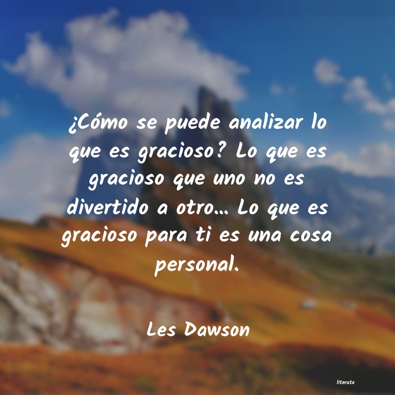 Frases de Les Dawson