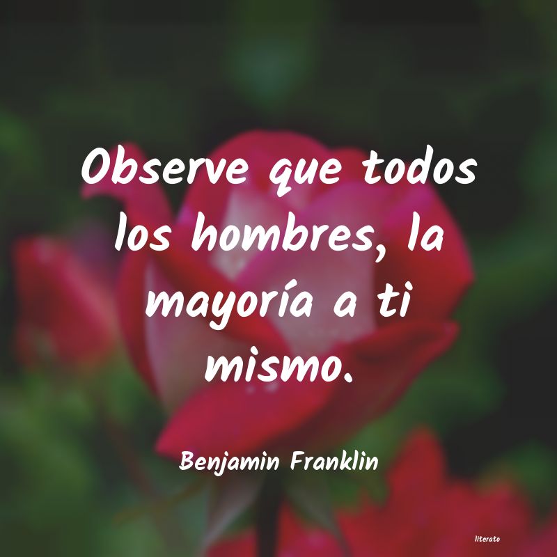 Frases de Benjamin Franklin