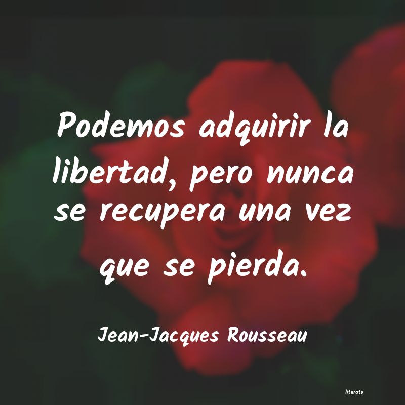 frases de Jean-Jacques Rousseau