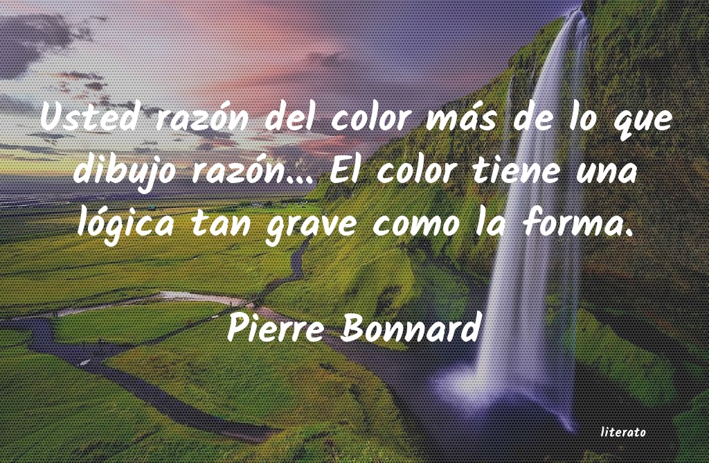 Frases de Pierre Bonnard